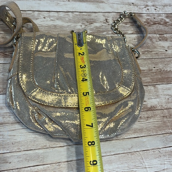 Corso Como Gold Mini Shoulder Handbag Purse Cross Body Mini Bag Genuine leather - Picture 11 of 12